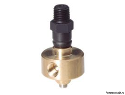 Вращающийся фитинг URF 180; 30 л/мин; 250 бар; 80 град. вход 1/4 ш. выход 2х 1/8 г.