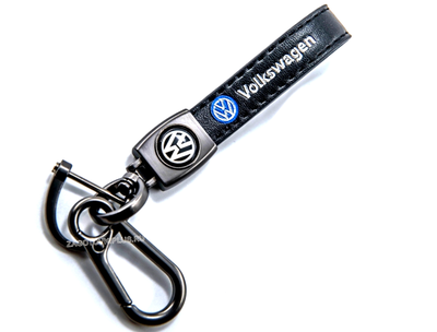 Премиум кожаный брелок с логотипом VOLKSWAGEN