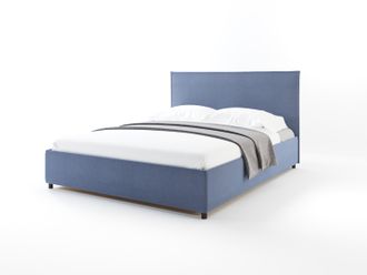 Кровать DreamLine Абрис с подъемным механизмом, Синий (рогожка)