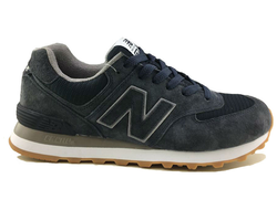 New Balance 574 Серые с белой подошвой (41-45) Арт. 245MF-A