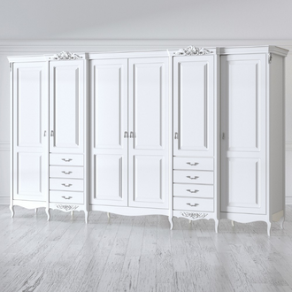 ШКАФ 6 ДВЕРЕЙ SILVERY ROME S626E-K00-S