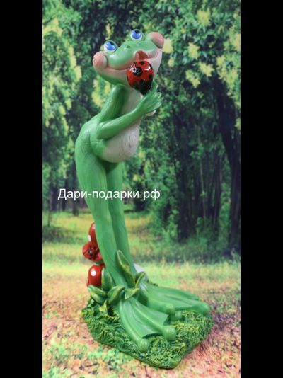 Лягушка певица 45*29см  1,3кг   0,03м3  полистоун Россия 1768/012620