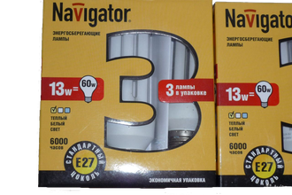 Энергосберегающая лампа Navigator 13w E27 220v