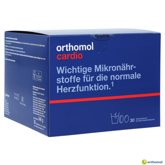 Витамины Orthomol Cardio / Ортомол Кардио 30 дней (порошок/таблетки/капсулы)