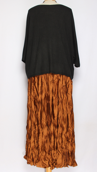 ДЖЕМПЕР "КИМОНО НАКАТ" черный до р.54