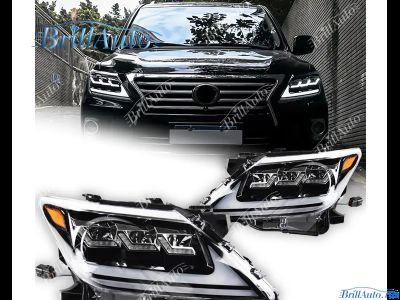 Фары Lexus LX 570 2012-2015 LED 3 линзы