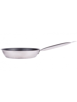 Сковорода 220/50 из нержавеющей стали с антипригарным покрытием