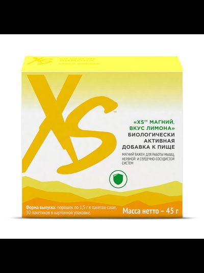 ЗДОРОВЫЙ СОН XS Магний в стиках. Вкус лимона, 30 саше