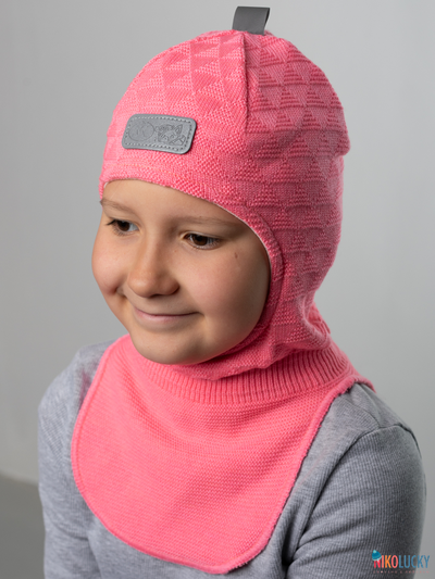 Шапка-шлем "Саша" 20201-02, цвет розовый, р. 54-56
