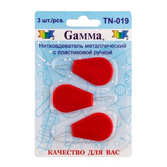 Набор нитковдевателей с пластиковой ручкой Gamma, 3 шт, TN-019