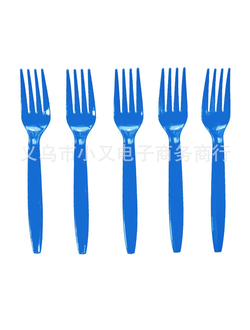 Вилки голубые 10шт