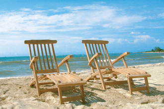 Кресло-шезлонг деревянное Ocean