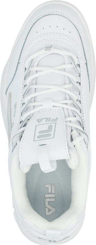 Кроссовки FILA DISRUPTOR II METALLIC ACCENT Бело-серебряные женские (36-41)