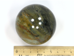 Шар Офиокальцит, Урал (59 мм, 292 г) №20811