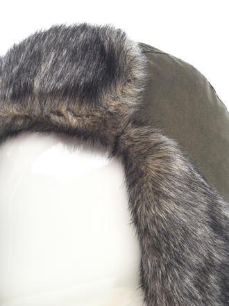Шапка ушанка зимняя Yukon Ice цвет Хаки ткань Finlandia (Размер 56-58)