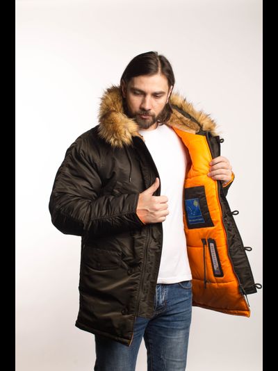 Куртка HUSKY CLASSIC BELUGA/ORANGE