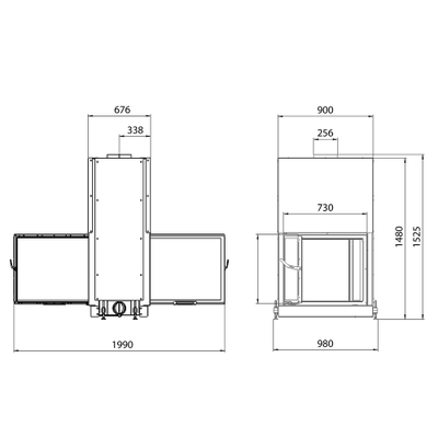 Каминная топка DF 750G