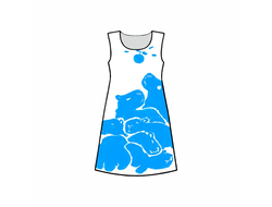 Платье 3D с полной запечаткой Капибара, Kapibara-san №22