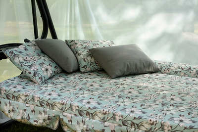 Качели садовые Ольса "Турин Премиум FLOWER" с1204