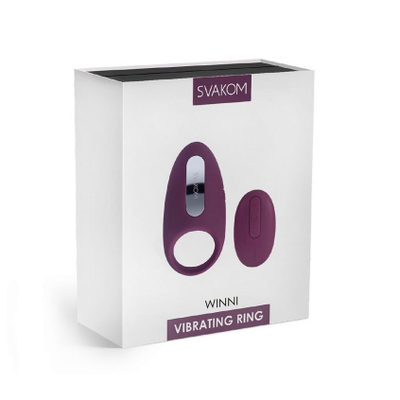 SRING-02 Эрекционное кольцо с вибрацией и пультом Winni Violet Svakom