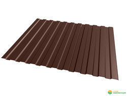 Профнастил С8 0,45 мм 1200х2000 мм RAL 8017 Коричневый