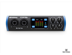 PreSonus Studio 26C звуковая карта, аудио/MIDI интерфейс, USB-C 2.0, 2 вх/4 вых каналов