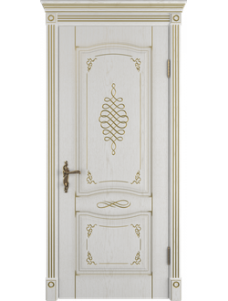 VFD. VESTA/ BIANCO CLASSIC PG. ВЕСТА/ БЬЯНКО КЛАССИК-ПАТИНА ЗОЛОТО. ПОЛОТНО ГЛУХОЕ