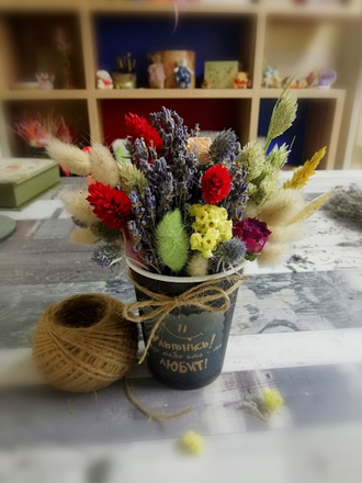 Крафтовые стаканчики с лавандой