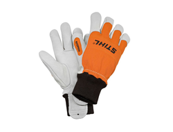 Перчатки кожаные красные непродуваемые L