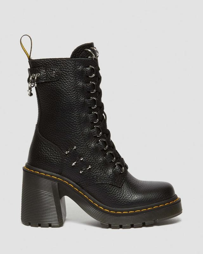 Ботинки Dr Martens Chesney Piercing Flared Heel Black