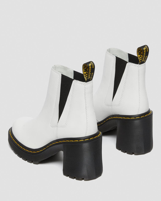 Челси Dr. Martens 2976 Spence Leather White белые женские