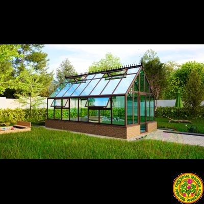 Базовая комплектация теплицы из стекла и алюминия ЧЕСТЕРФИЛД-ЭЙР