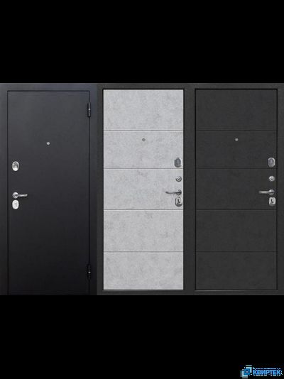 Дверь входная металлическая Гарда Букле чёрный 7,5 см купить в Челябинске | КВИРТЕК