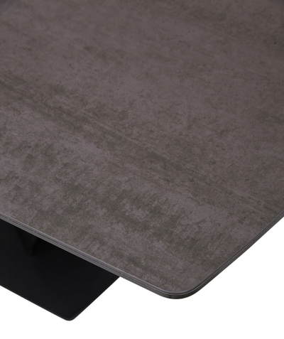 Стол ACUTO 180 TL-59 BLAZE DARK Базальт, испанская керамика/ черный каркас М-City