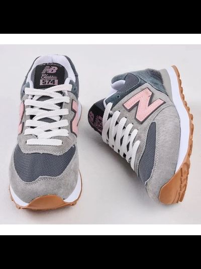 New Balance 574 Grey Purple Pink