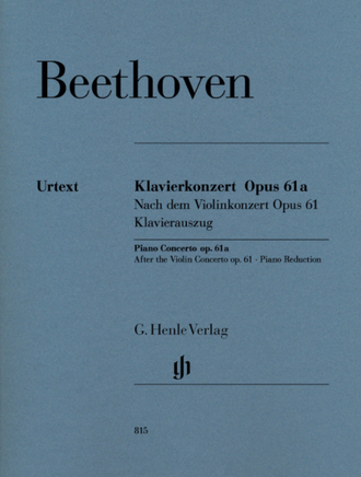 Beethoven. Konzert D-dur op.61a für Klavier und Orchester: für 2 Klaviere
