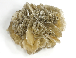 Гипс, "Гипсовая роза", крупный сросток кристаллов, Россия, Ставропольский край (75*71*35 мм, 167 г) №29343