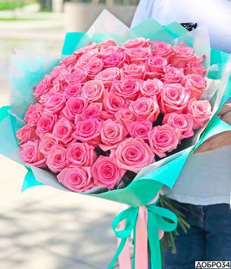 букет 51 розовой розы «Желания» фото