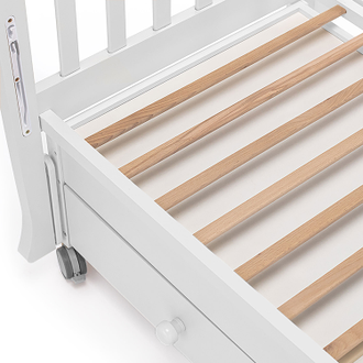 Детская кровать Nuovita Perla Swing продольный маятник, Bianco / Белый