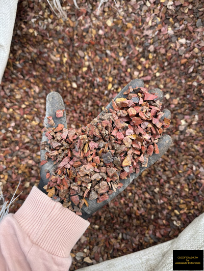 желто-красная крошка яшма пейзажная