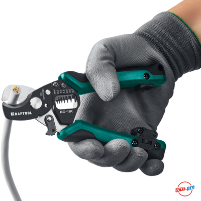 Кабелерез многофункциональный Kraftool RC-11K со съемником изоляции 3 в 1 22696-3