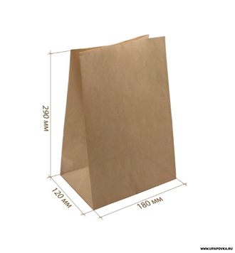 Крафт пакет (18 x 12 x 29 см) 70 гр/м
