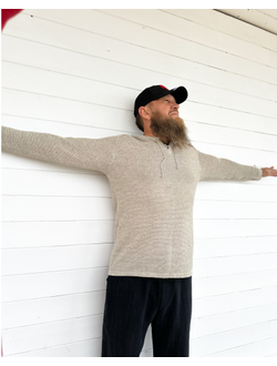 "Кольчужка" из вязаного льна