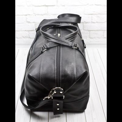 Кожаная дорожная сумка Avellino black (арт. 4039-01)