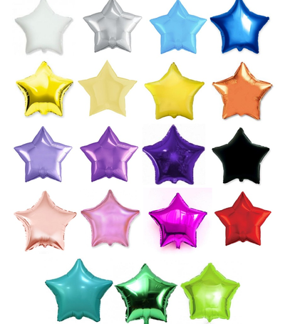 шар с гелием 18"/46 см звезда с вашей надписью