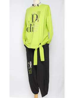 КОСТЮМ ДЖЕМПЕР  И БРЮКИ_ТЮЛЬПАН лимон р.50,54,58