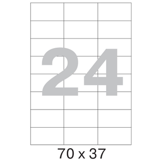 Этикетки самоклеящиеся Promega label 70х37 мм/24 шт. на листе А4 100 листов в упаковке