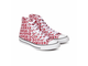 Converse All Star LOGO красные высокие