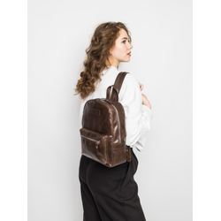 Женский кожаный рюкзак Anzolla brown (арт. 3040-02)