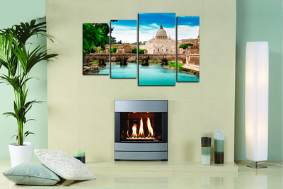 Модульная картина "Древний мост"